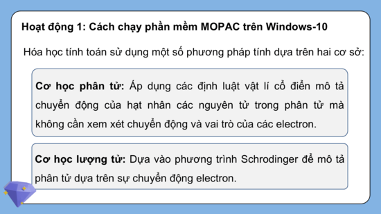 Giáo án điện tử Chuyên đề Hóa 10 Kết nối tri thức Bài 11: Thực hành tính tham số cấu trúc và năng lượng | PPT Chuyên đề Hóa học 10