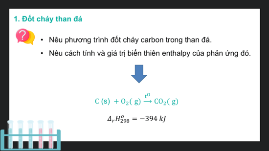 Giáo án điện tử Chuyên đề Hóa 10 Kết nối tri thức Bài 7: Hóa học về phản ứng cháy, nổ | PPT Chuyên đề Hóa học 10