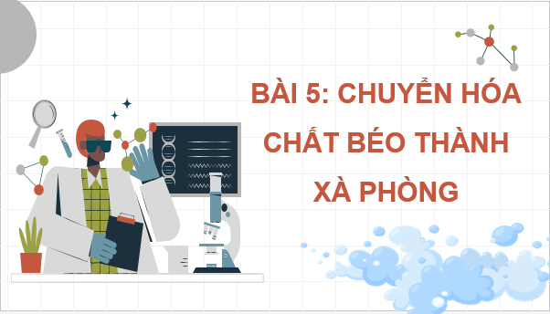 Giáo án điện tử Chuyên đề Hóa 11 Kết nối tri thức Bài 5: Chuyển hoá chất béo thành xà phòng | PPT Chuyên đề Hóa học 11