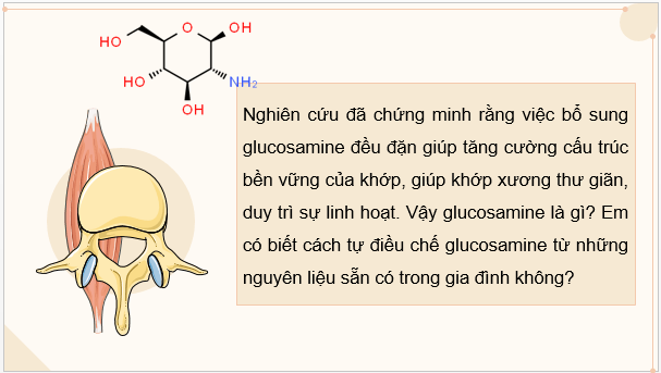 Giáo án điện tử Chuyên đề Hóa 11 Kết nối tri thức Bài 6: Điều chế glucosamine hydrochloride từ vỏ tôm | PPT Chuyên đề Hóa học 11