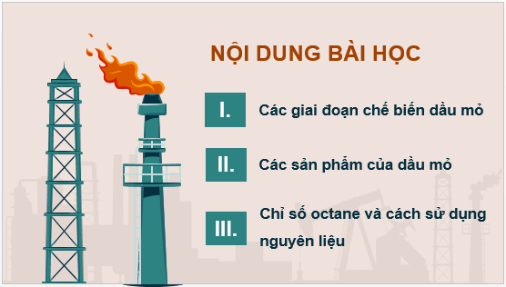 Giáo án điện tử Chuyên đề Hóa 11 Kết nối tri thức Bài 8: Chế biến dầu mỏ | PPT Chuyên đề Hóa học 11