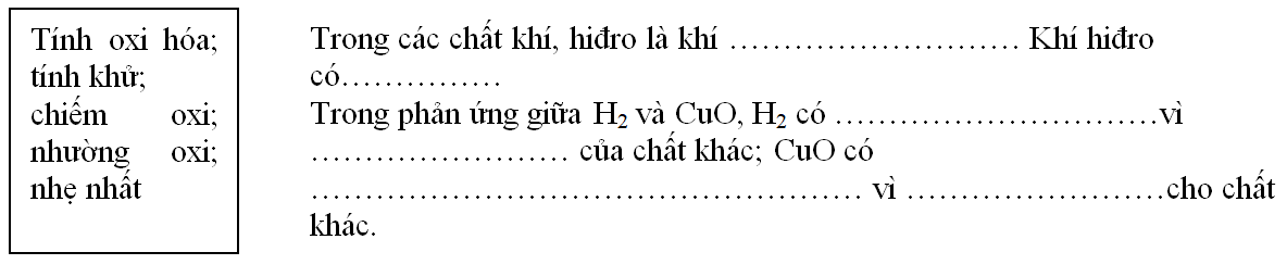 Giáo án Hóa học 8 Bài 31: Tính chất - Ứng dụng của hiđro mới nhất (tiết 2)