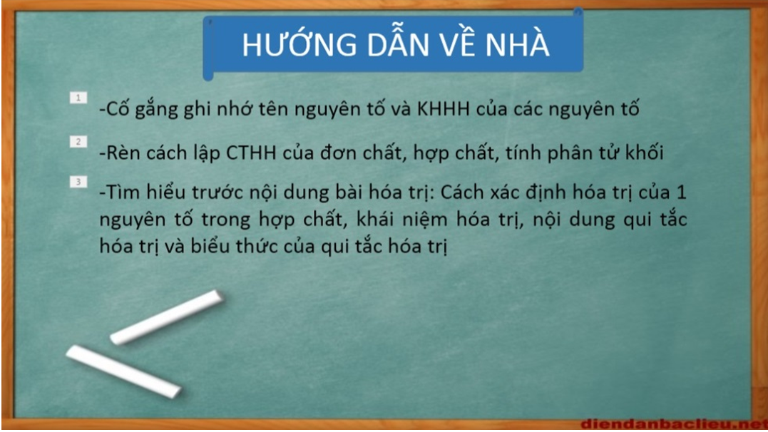 Giáo án Hóa học 8 Bài 9: Công thức hóa học mới nhất