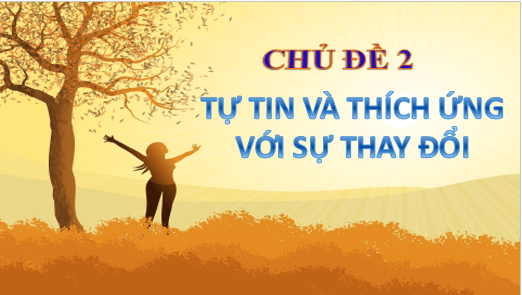 Giáo án điện tử HĐTN 11 Chân trời sáng tạo Chủ đề 2: Tự tin và thích ứng với sự thay đổi | PPT Hoạt động trải nghiệm 11