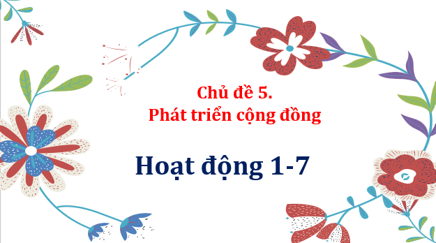 Giáo án điện tử HĐTN 11 Kết nối tri thức Chủ đề 5: Phát triển cộng đồng | PPT Hoạt động trải nghiệm 11