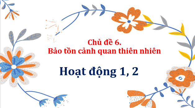 Giáo án điện tử HĐTN 11 Kết nối tri thức Chủ đề 6: Bảo tồn cảnh quan thiên nhiên | PPT Hoạt động trải nghiệm 11