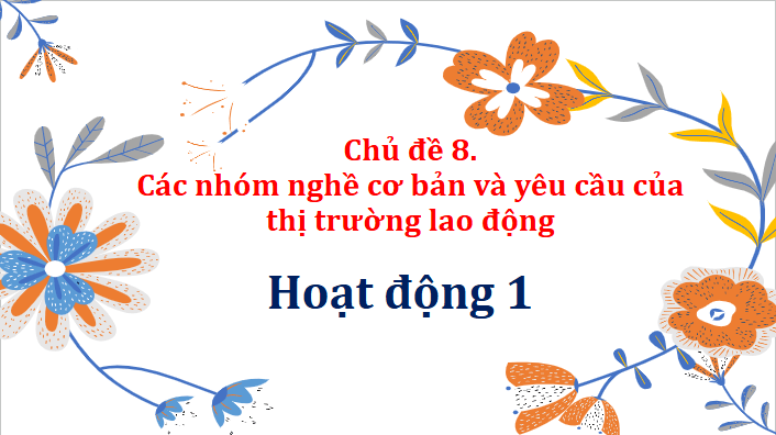 Giáo án điện tử HĐTN 11 Kết nối tri thức Chủ đề 8: Các nhóm nghề cơ bản và yêu cầu của thị trường lao động | PPT Hoạt động trải nghiệm 11