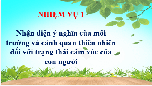 Giáo án điện tử HĐTN 11 Chân trời sáng tạo Chủ đề 9: Bảo vệ môi trường, cảnh quan thiên nhiên, danh lam thắng cảnh và tài nguyên địa phương | PPT Hoạt động trải nghiệm 11