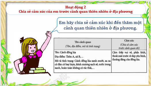 Giáo án điện tử HĐTN 11 Chân trời sáng tạo Chủ đề 9: Bảo vệ môi trường, cảnh quan thiên nhiên, danh lam thắng cảnh và tài nguyên địa phương | PPT Hoạt động trải nghiệm 11