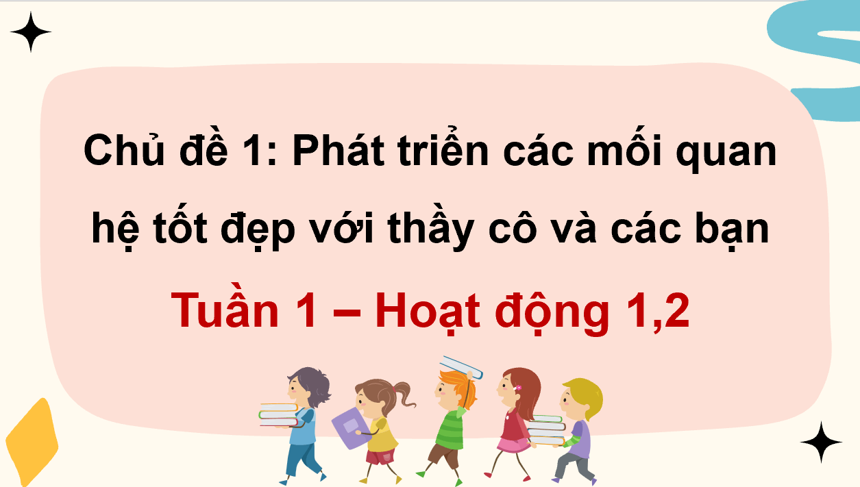 Giáo án điện tử HĐTN 12 Kết nối tri thức Chủ đề 1: Phát triển các mối quan hệ tốt đẹp với thầy cô và các bạn | PPT Hoạt động trải nghiệm 12