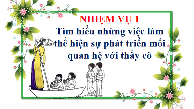 Giáo án điện tử HĐTN 12 Chân trời sáng tạo Chủ đề 3: Phát triển mối quan hệ với thầy cô và các bạn | PPT Hoạt động trải nghiệm 12