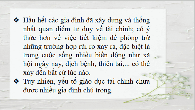 Giáo án điện tử HĐTN 12 Chân trời sáng tạo Chủ đề 5: Thực hiện kế hoạch tài chính trong cuộc sống | PPT Hoạt động trải nghiệm 12