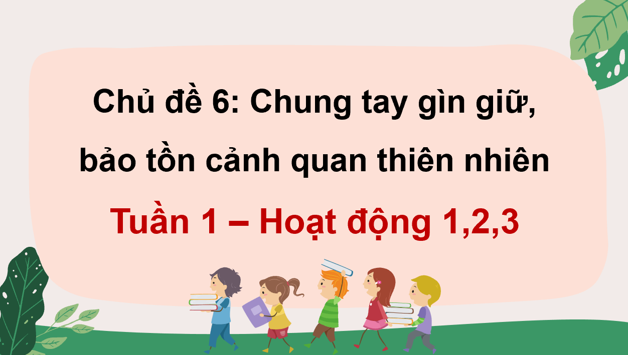 Giáo án điện tử HĐTN 12 Kết nối tri thức Chủ đề 6: Chung tay gìn giữ, bảo tồn cảnh quan thiên nhiên | PPT Hoạt động trải nghiệm 12