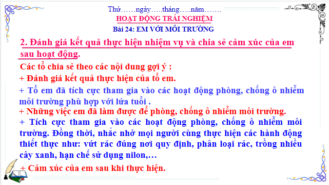 Giáo án điện tử HĐTN lớp 3 Cánh diều Tuần 24 | PPT Hoạt động trải nghiệm lớp 3