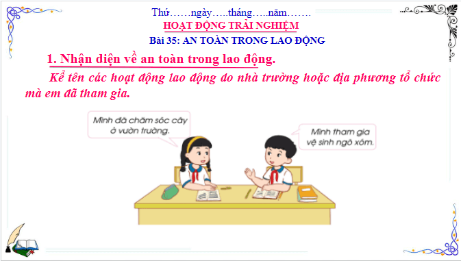 Giáo án điện tử HĐTN lớp 3 Cánh diều Tuần 35 | PPT Hoạt động trải nghiệm lớp 3