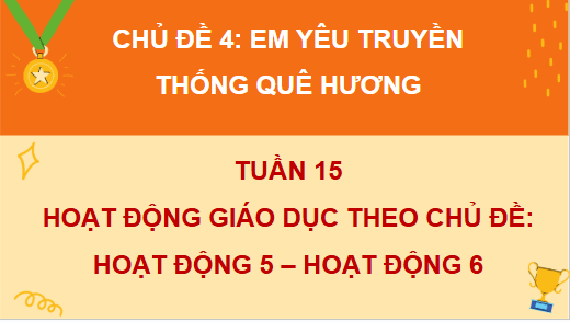 Giáo án điện tử HĐTN lớp 4 Chân trời sáng tạo Tuần 15 | PPT Hoạt động trải nghiệm lớp 4