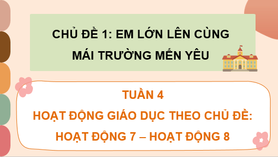 Giáo án điện tử HĐTN lớp 4 Chân trời sáng tạo Tuần 4 | PPT Hoạt động trải nghiệm lớp 4