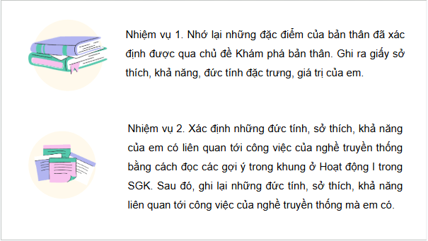 Giáo án điện tử HĐTN 6 Kết nối tri thức Bài 1: Em với nghề truyền thống | PPT Hoạt động trải nghiệm 6