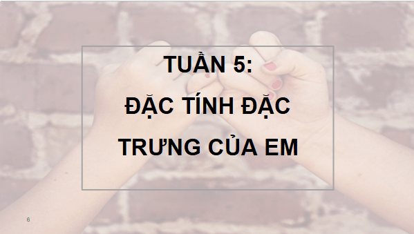 Giáo án điện tử HĐTN 6 Kết nối tri thức Bài 2: Đức tính đặc trưng của em | PPT Hoạt động trải nghiệm 6