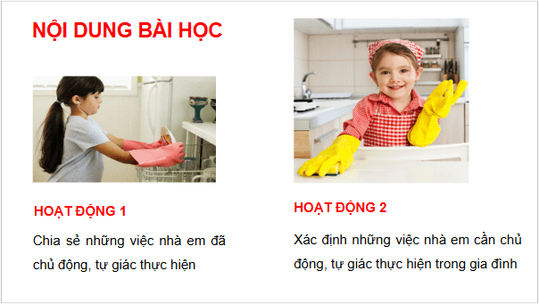 Giáo án điện tử HĐTN 6 Kết nối tri thức Bài 3: Em làm việc nhà | PPT Hoạt động trải nghiệm 6
