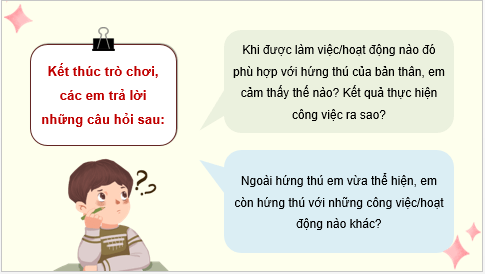 Giáo án điện tử HĐTN 8 Kết nối tri thức Bài 1: Hứng thú nghề nghiệp | PPT Hoạt động trải nghiệm 8