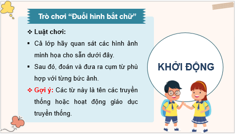 Giáo án điện tử HĐTN 8 Kết nối tri thức Bài 1: Tham gia các hoạt động giáo dục truyền thống và phát triển cộng đồng ở địa phương | PPT Hoạt động trải nghiệm 8