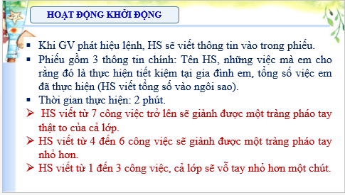 Giáo án điện tử HĐTN 8 Kết nối tri thức Bài 2: Tiết kiệm và thực hiện công việc gia đình | PPT Hoạt động trải nghiệm 8