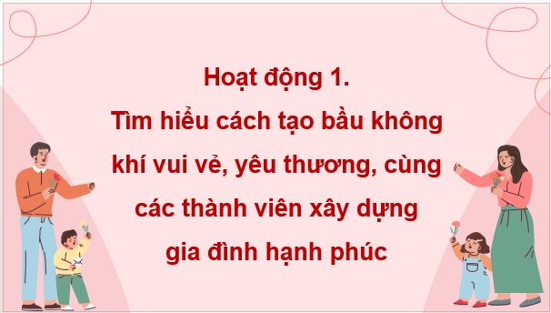 Giáo án điện tử HĐTN 9 Kết nối tri thức Bài 1: Tạo bầu không khí vui vẻ, yêu thương và giải quyết bất đồng trong gia đình | PPT Hoạt động trải nghiệm 9