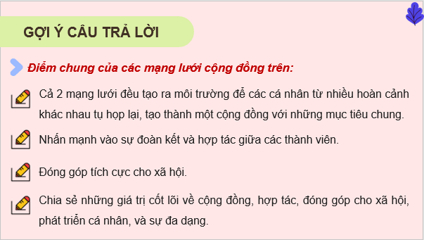 Giáo án điện tử HĐTN 9 Kết nối tri thức Bài 1: Xây dựng và phát triển cộng đồng | PPT Hoạt động trải nghiệm 9