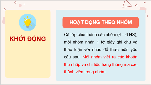 Giáo án điện tử HĐTN 9 Kết nối tri thức Bài 2: Xây dựng ngân sách cá nhân hợp lí | PPT Hoạt động trải nghiệm 9