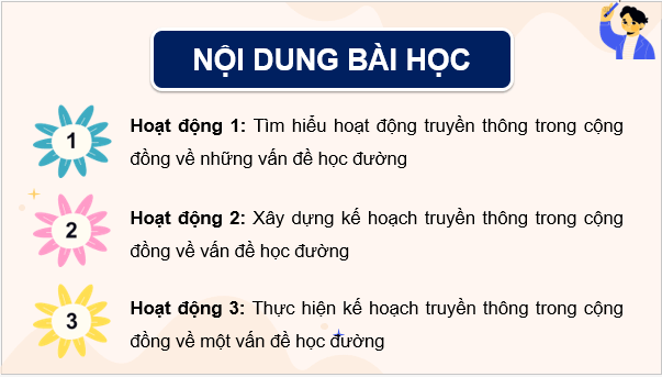 Giáo án điện tử HĐTN 9 Kết nối tri thức Bài 3: Truyền thông trong cộng đồng về những vấn đề học đường | PPT Hoạt động trải nghiệm 9