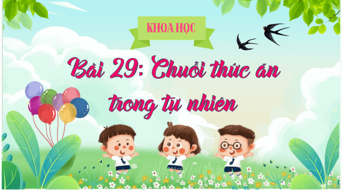 Giáo án điện tử Khoa học lớp 4 Chân trời sáng tạo Bài 30: Chuỗi thức ăn trong tự nhiên | PPT Khoa học 4