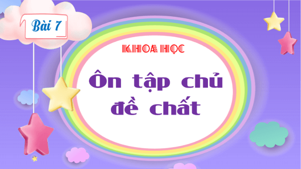 Giáo án điện tử Khoa học lớp 4 Kết nối tri thức Bài 7: Ôn tập chủ đề chất | PPT Khoa học 4
