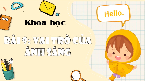Giáo án điện tử Khoa học lớp 4 Kết nối tri thức Bài 9: Vai trò của ánh sáng | PPT Khoa học 4