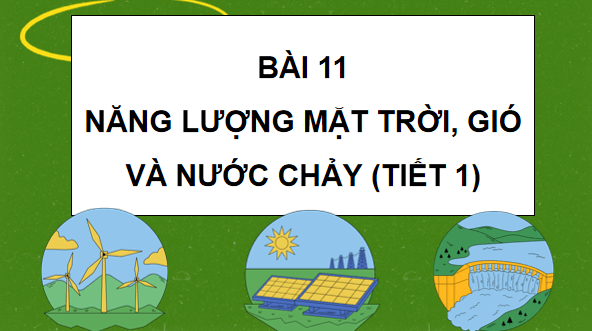 Giáo án điện tử Khoa học lớp 5 Kết nối tri thức Bài 11: Sử dụng năng lượng mặt trời, năng lượng gió, năng lượng nước chảy | PPT Khoa học 5