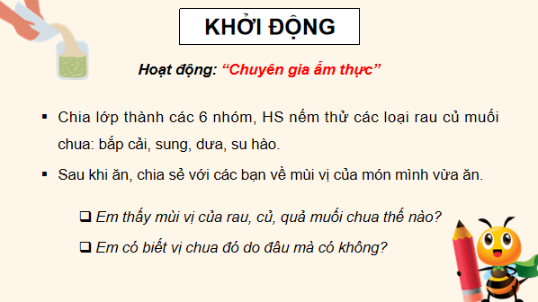 Giáo án điện tử Khoa học lớp 5 Kết nối tri thức Bài 19: Vi khuẩn có ích trong chế biến thực phẩm | PPT Khoa học 5