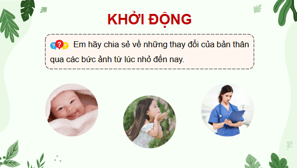 Giáo án điện tử Khoa học lớp 5 Chân trời sáng tạo Bài 24: Các giai đoạn phát triển của con người | PPT Khoa học 5