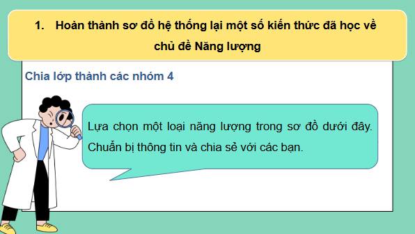 Giáo án điện tử Khoa học lớp 5 Cánh diều Ôn tập chủ đề Năng lượng | PPT Khoa học 5