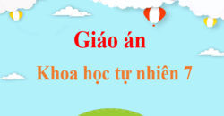 Giáo án Khoa học tự nhiên 7 (năm 2024 - mới nhất) | Giáo án KHTN 7 Kết nối tri thức, Chân trời sáng tạo, Cánh diều