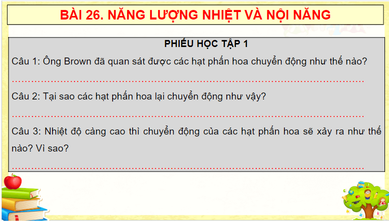 Giáo án điện tử KHTN 8 Kết nối tri thức Bài 26: Năng lượng nhiệt và nội năng | PPT Khoa học tự nhiên 8