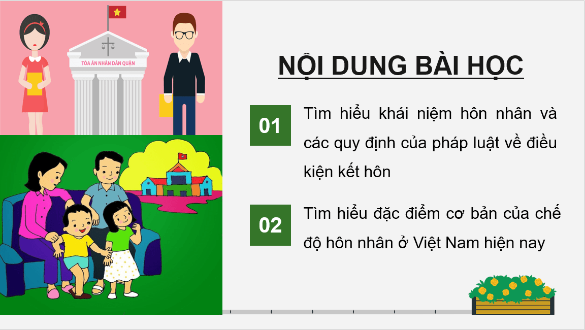 Giáo án điện tử Chuyên đề KTPL 10 Kết nối tri thức Bài 2: Hôn nhân | PPT Chuyên đề Kinh tế Pháp luật 10