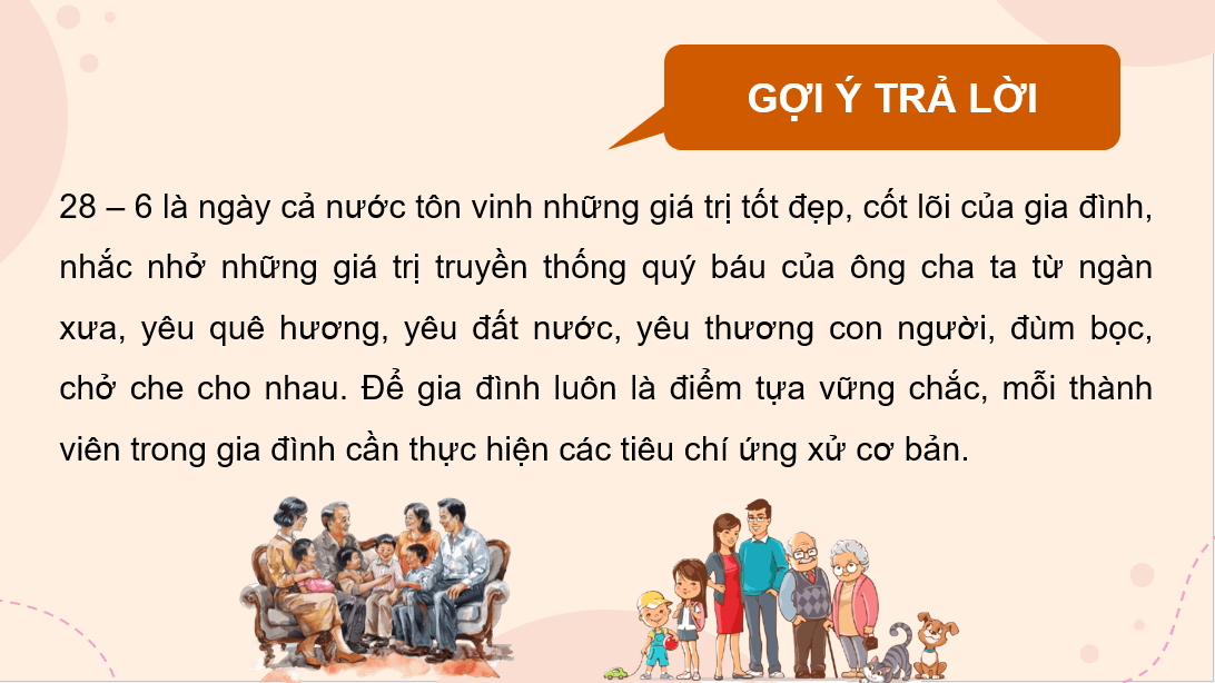 Giáo án điện tử Chuyên đề KTPL 10 Kết nối tri thức Bài 3: Gia đình | PPT Chuyên đề Kinh tế Pháp luật 10