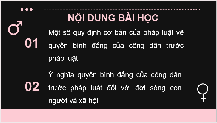 Giáo án điện tử KTPL 11 Kết nối tri thức Bài 10: Bình đẳng trong các lĩnh vực | PPT Kinh tế Pháp luật 11