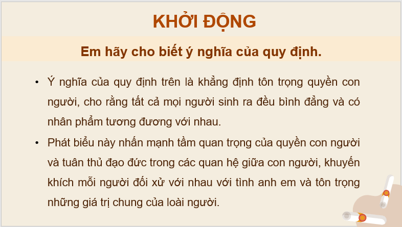 Giáo án điện tử KTPL 11 Chân trời sáng tạo Bài 10: Quyền bình đẳng của công dân trước pháp luật | PPT Kinh tế Pháp luật 11