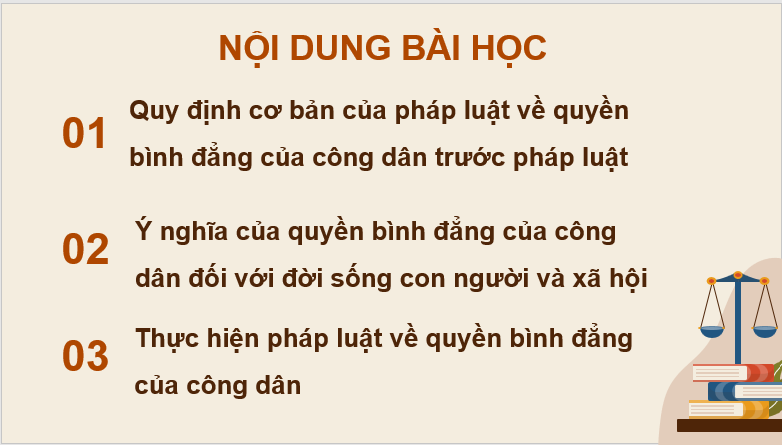 Giáo án điện tử KTPL 11 Chân trời sáng tạo Bài 10: Quyền bình đẳng của công dân trước pháp luật | PPT Kinh tế Pháp luật 11