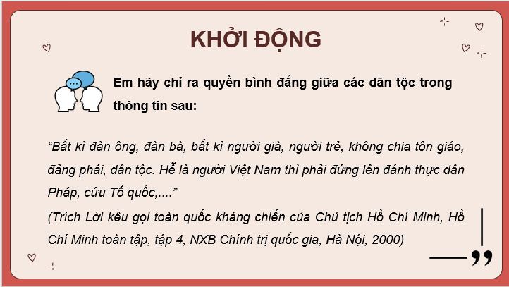 Giáo án điện tử KTPL 11 Kết nối tri thức Bài 11: Quyền bình đẳng giữa các dân tộc | PPT Kinh tế Pháp luật 11