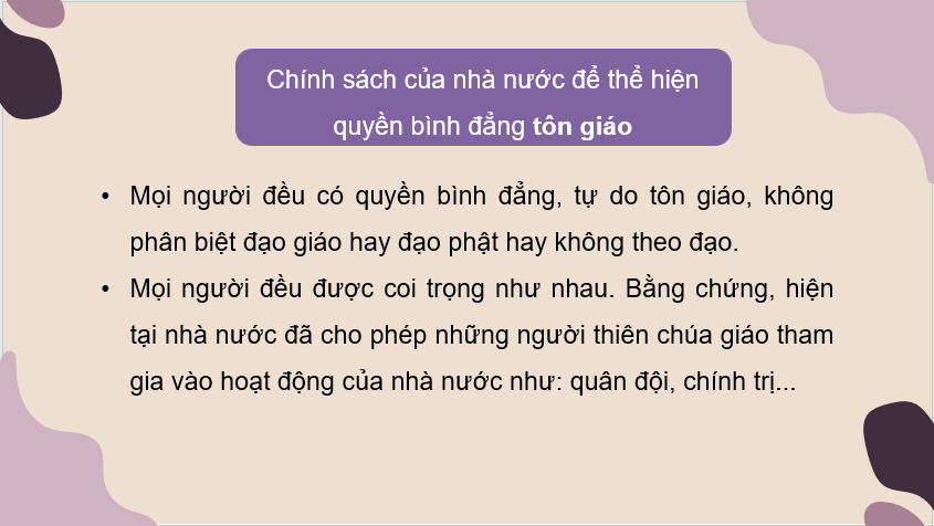 Giáo án điện tử KTPL 11 Chân trời sáng tạo Bài 12: Quyền bình đẳng giữa các dân tộc, tôn giáo | PPT Kinh tế Pháp luật 11