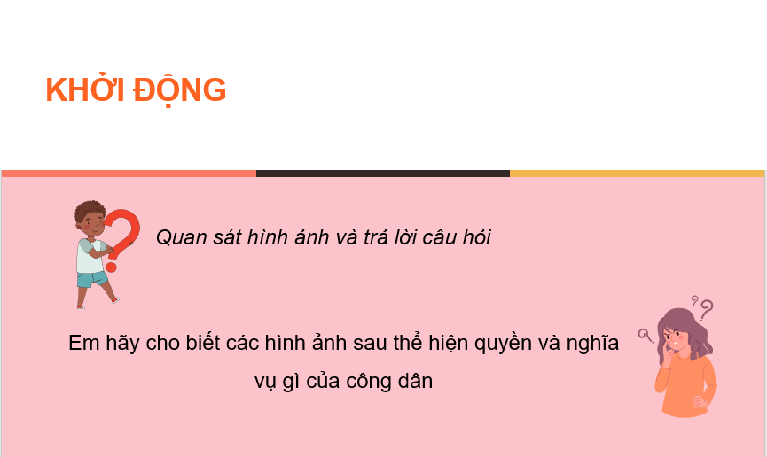 Giáo án điện tử KTPL 11 Chân trời sáng tạo Bài 13: Quyền và nghĩa vụ công dân trong tham gia quản lí nhà nước và xã hội | PPT Kinh tế Pháp luật 11