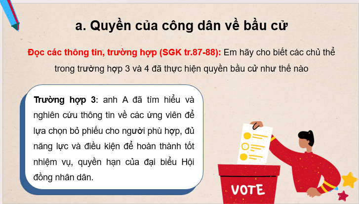 Giáo án điện tử KTPL 11 Kết nối tri thức Bài 14: Quyền và nghĩa vụ cơ bản của công dân về bầu cử và ứng cử | PPT Kinh tế Pháp luật 11