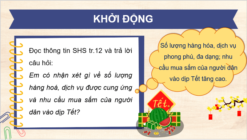 Giáo án điện tử KTPL 11 Chân trời sáng tạo Bài 2: Cung - cầu trong nền kinh tế thị trường | PPT Kinh tế Pháp luật 11